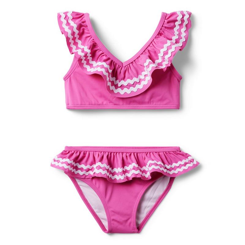 Ric Rac Ruffle Recycled 2-Piece Swimsuit - Janie And Jack